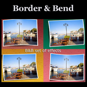 Border and Bend Photoshop Actions
